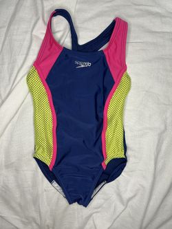Speedo Girl's Youth One Piece Swimsuit Size XS
