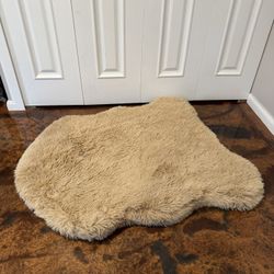 faux fur dog bed