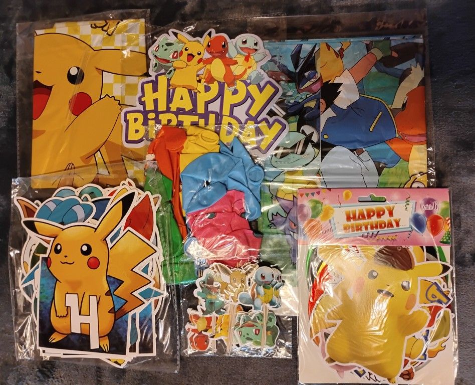 Pokemon Happy Birthday lot