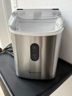 Ecozy - Nugget Ice Maker Countertop/ Silver