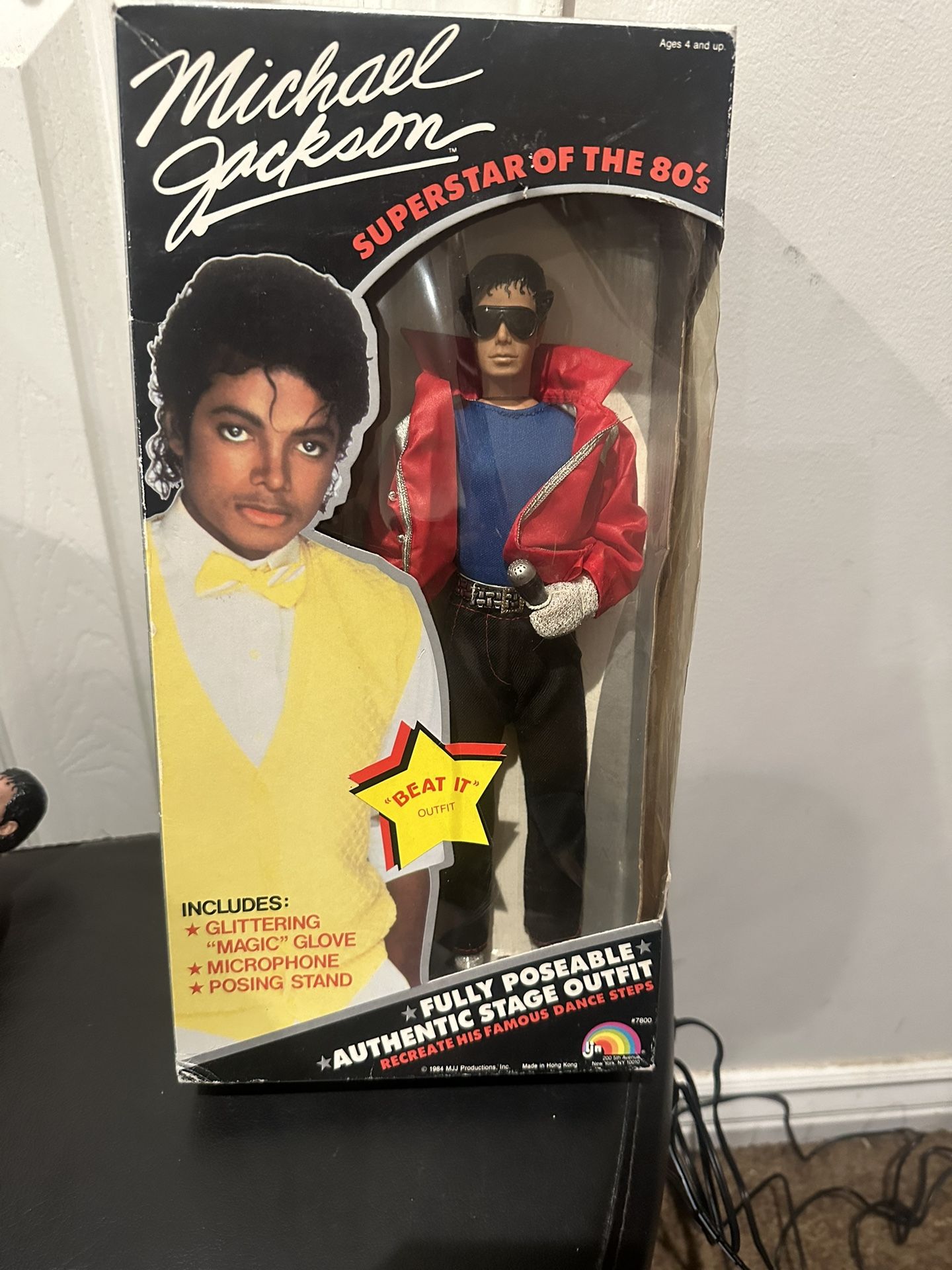 VINTAGE 1984 MICHAEL JACKSON SUPERSTAR OF THE 80 display picture 1