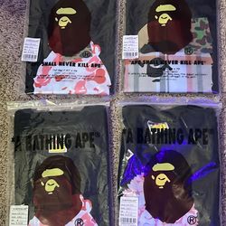 4 Bape Shirts