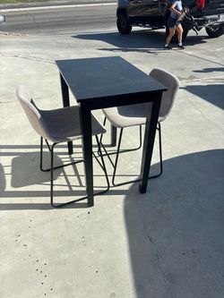 High table with chairs