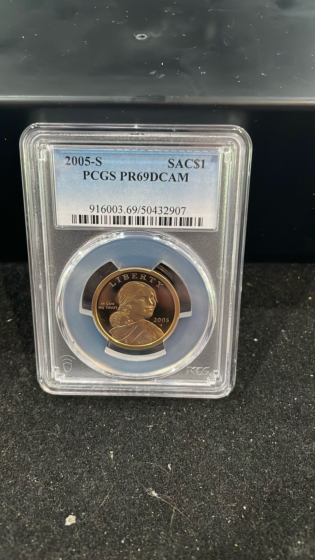 2005 S Gem Proof Native American Dollar Graded At PR69 With A Deep Cameo C-9