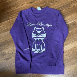 Little Brooklyn NYC Fleece Sweatshirt Size Large 