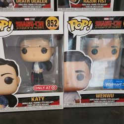 Marvel Shang Chi Funko Pop Pair Set Of 2 Exclusives Katie 852 Wenwu 851 Mcu