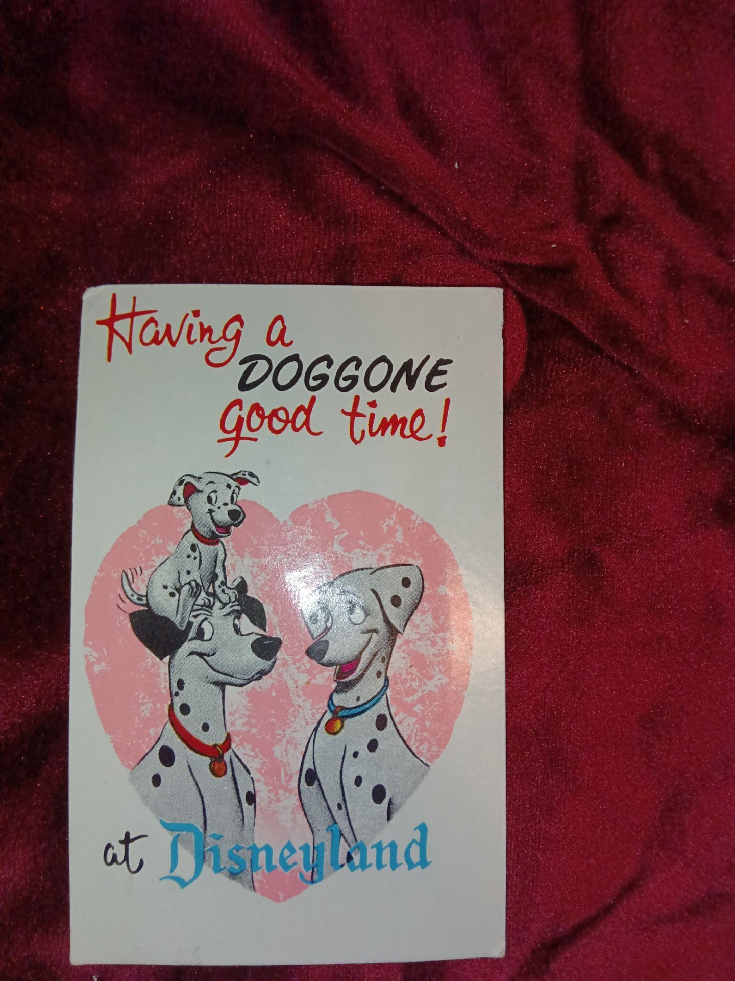 Disney postcard with squeaky toy built in