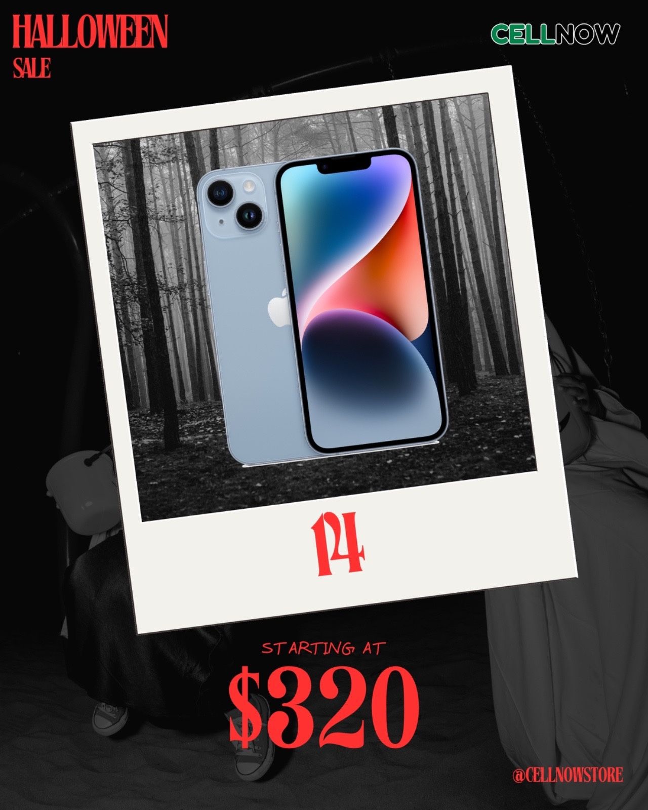 Halloween Sale 💀🎃👻 iPhone 14 Unlocked Available!