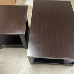 3-Piece Coffee Table Set (1 Center Table + 2 Side Tables)