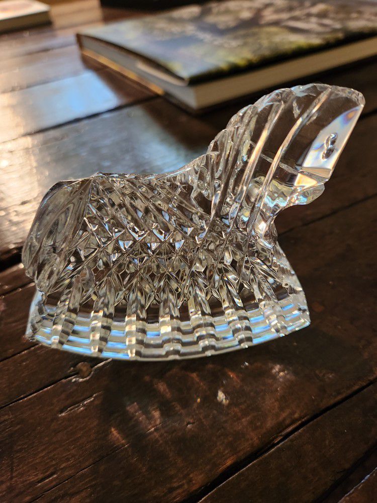 Waterford Crystal Rocking Horse Figurine 