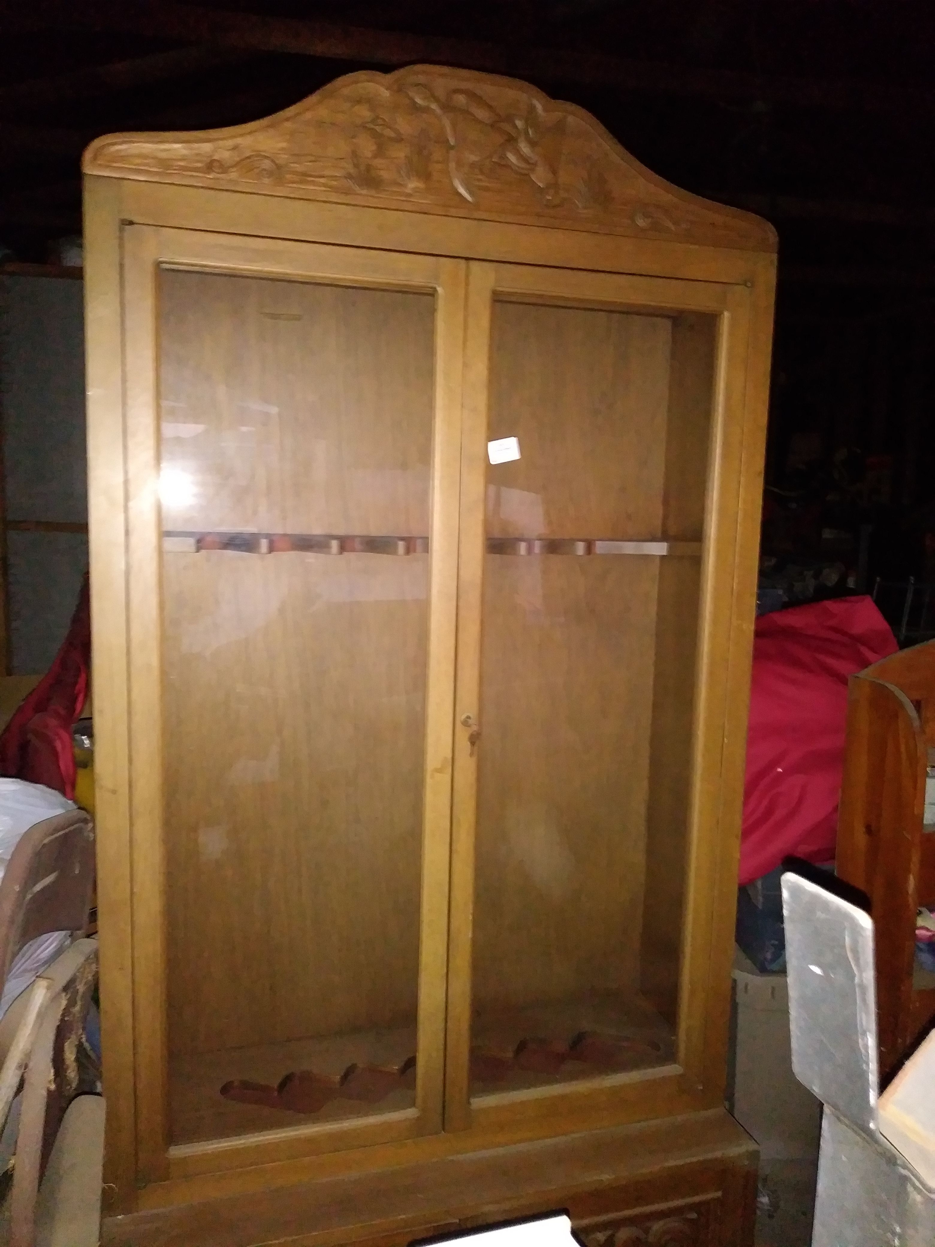 Antique rifle cabinet