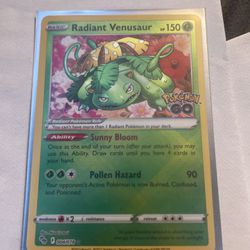 Pokémon Radiant Venusaur Pokémon GO 004/078 Holo Radiant  Plus 10 Card Mystery Pack Including Holo!!