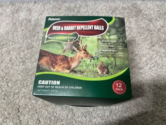 Deer & Rabbit Repellent Balls 12 Pack Outdoor Garden Deterrent