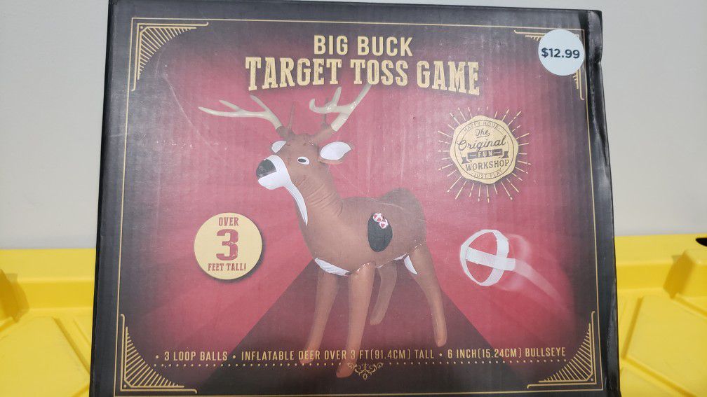 Inflatable Deer Velcro Ball Toss Game Gift