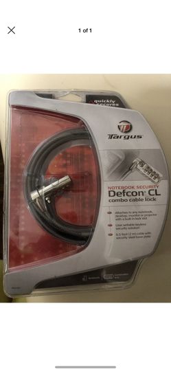 TARGUS NOTEBOOK SECURITY DEFCON CL COMBO CABLE LOCK, PA410U
