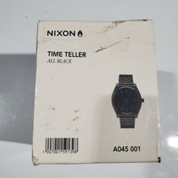 Nixon The Time Teller Black Dial/Black Bracelet , New