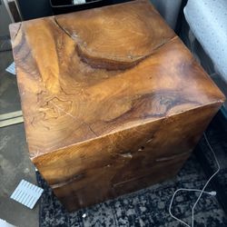 Wood Nightstand/End Table