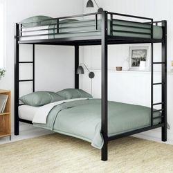 Black Metal Full Size Bunk Bed