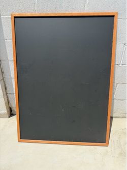 Wood framed chalk board 36”x 48”