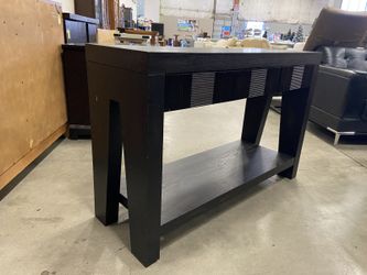 3 – Drawer Console Table in Deep Dark Brown