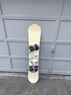 Snowboard with Bindings - Size 155cm