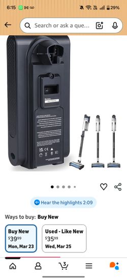 Reemplazo de Bateria para aspiradora shark cordless pro