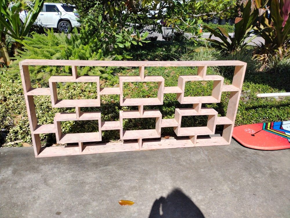 Mid Century Wooden Room Divider