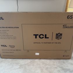 TCL 65 inch Roku Fire Stick TV. With Mount.