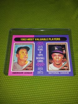 Like Mint 1975 Topps Baseball Card #200 - Mickey Mantle & Maury Willis