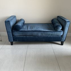 Blue Ottoman/bench