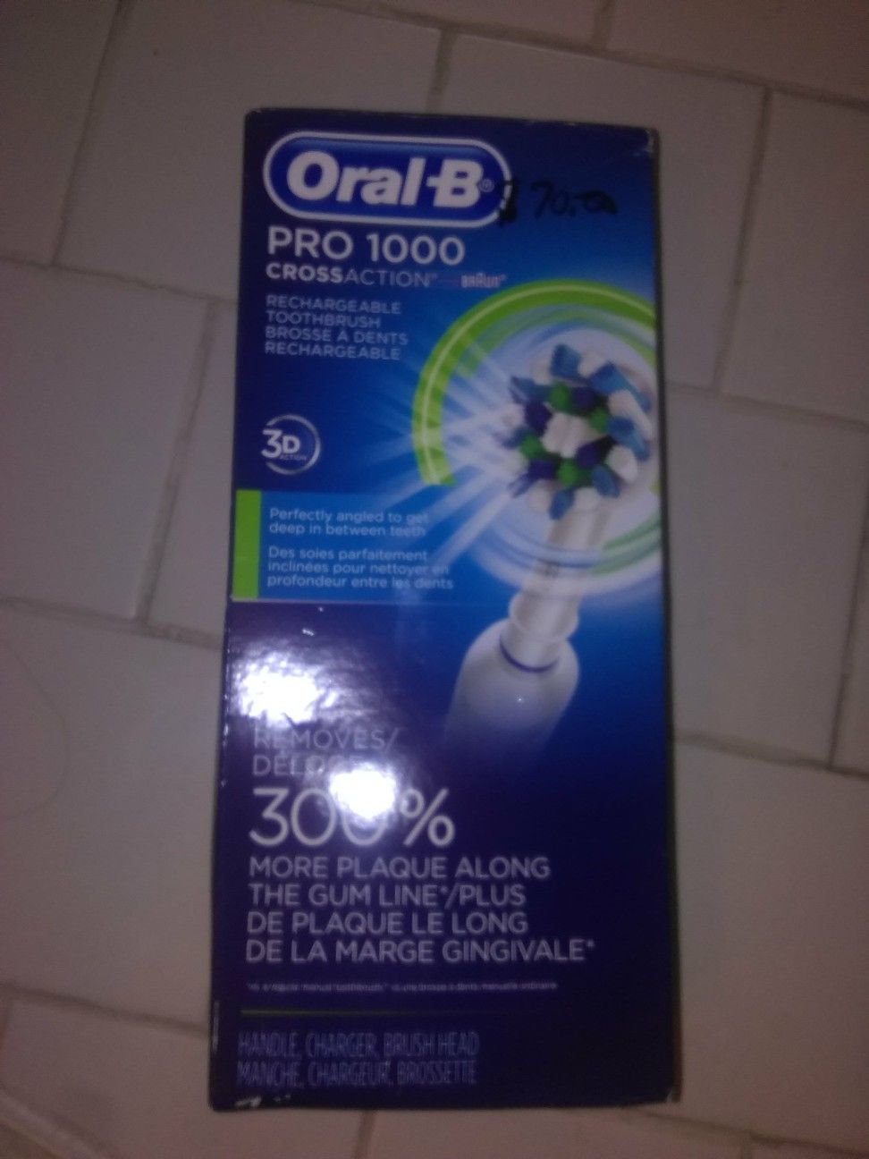 $75.00 ORAL-B PRO 1000 ELECTRIC TOOTHBRUSH