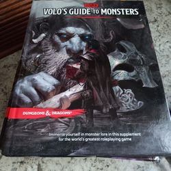 Volo's Guide to Monsters - Hardcover By Wizards RPG Team Dungeons Dragons Book First Printing