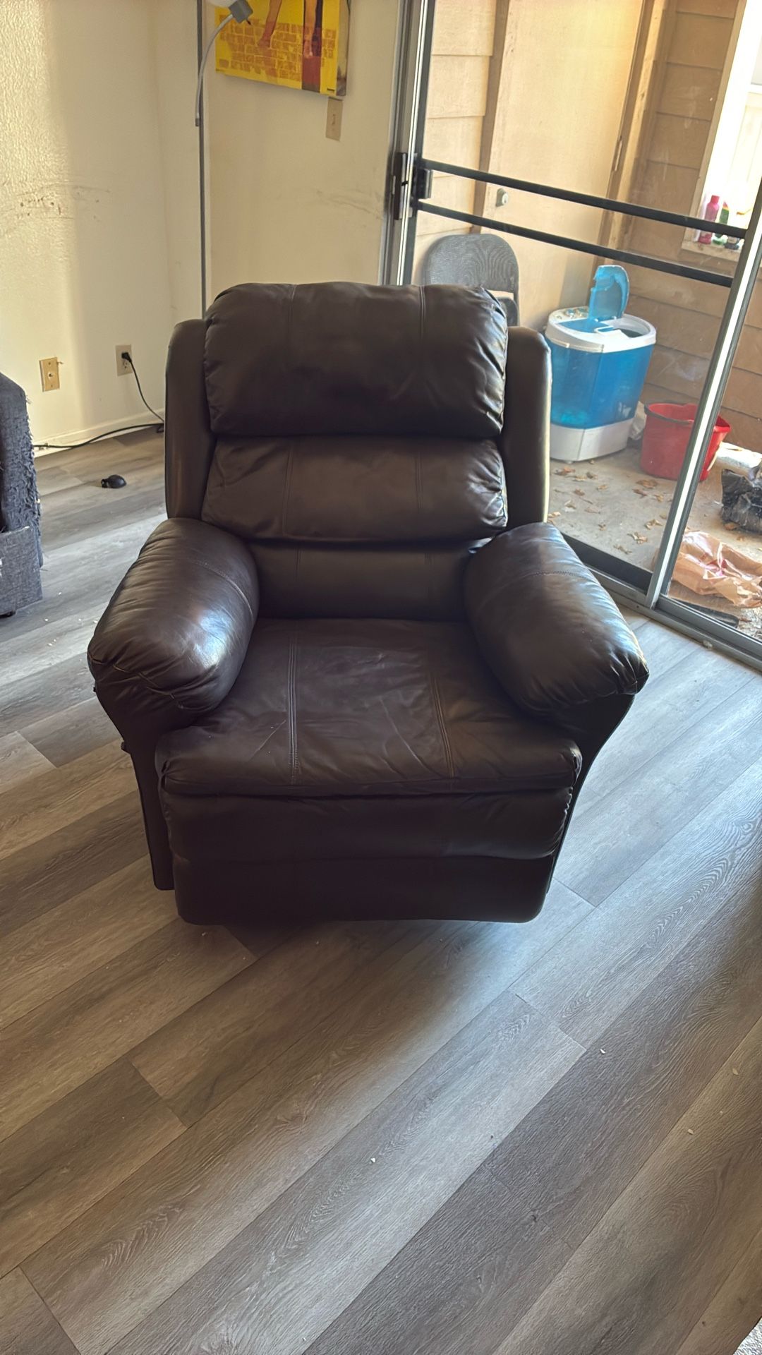 Brown Leather Couch $30 OBO