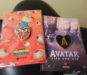 Minions and Monsters variety club pin sealed + Avatar: Fire and Ash OOP Pins New