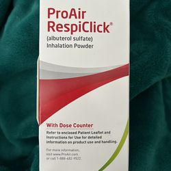 Pro air RespiClick albuterol, sulfate inhalation powder