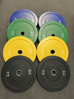 😎NEW COLORED BUMPER PLATE SET