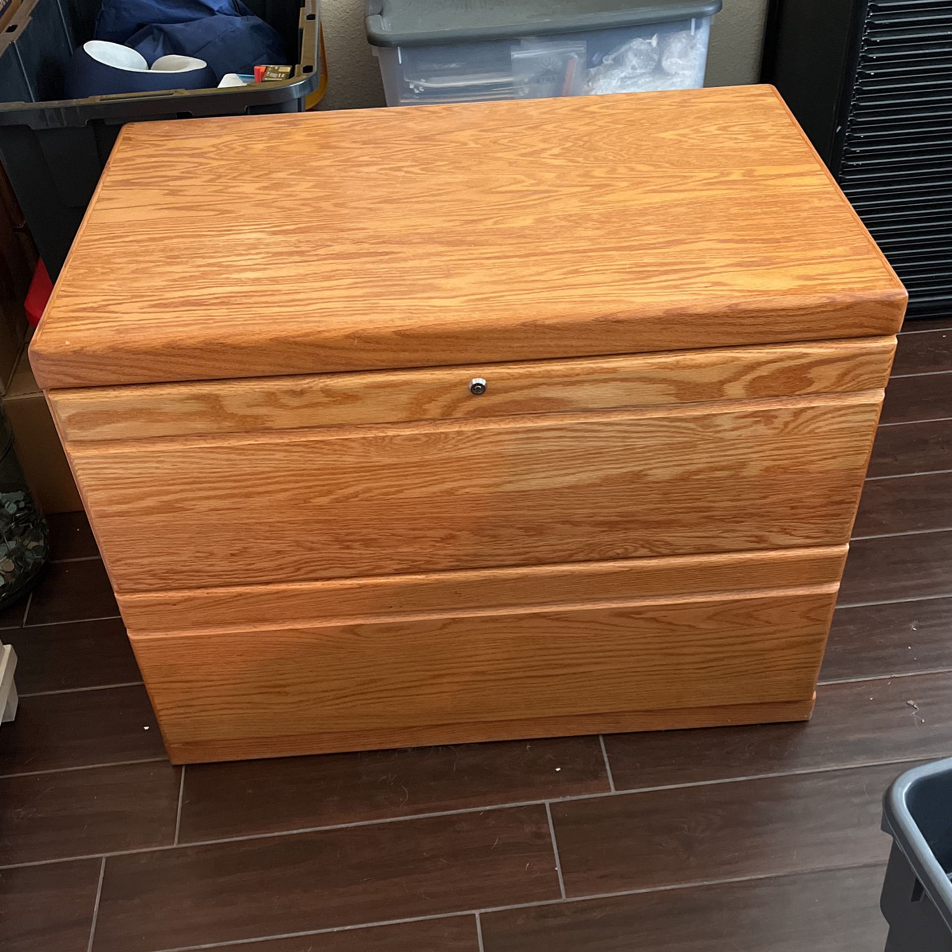 File Cabinet- Solid Oak