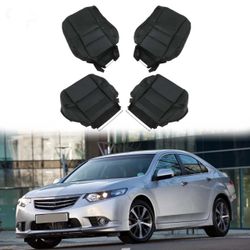 Pair Front Seats Cover Honda Accord 2008-2012 Driver Passenger Bottom Top Leather Black