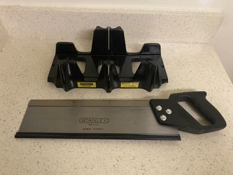 Stanley Mitre Box W/Saw 14 inch 13points.