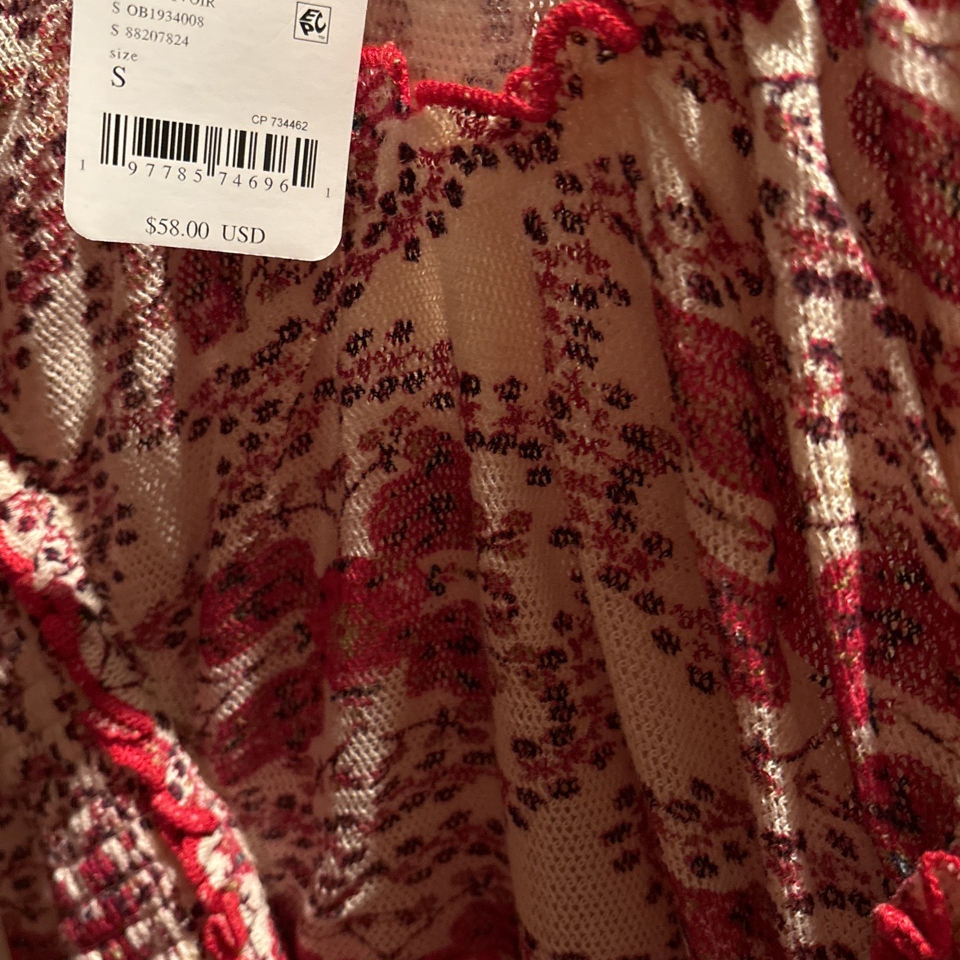 Brand New Free People Shirt $58 Retail Price