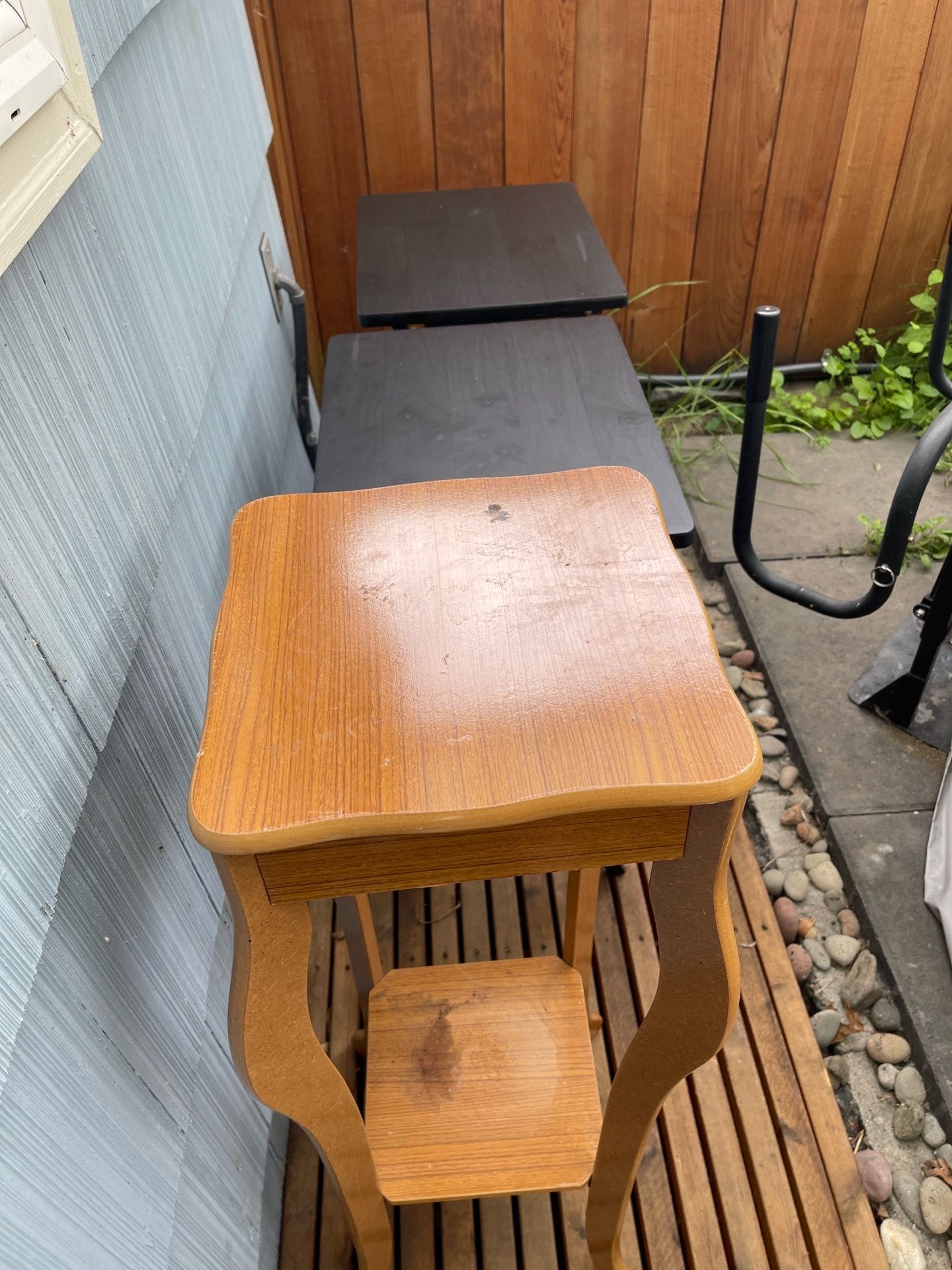 Set of three tables