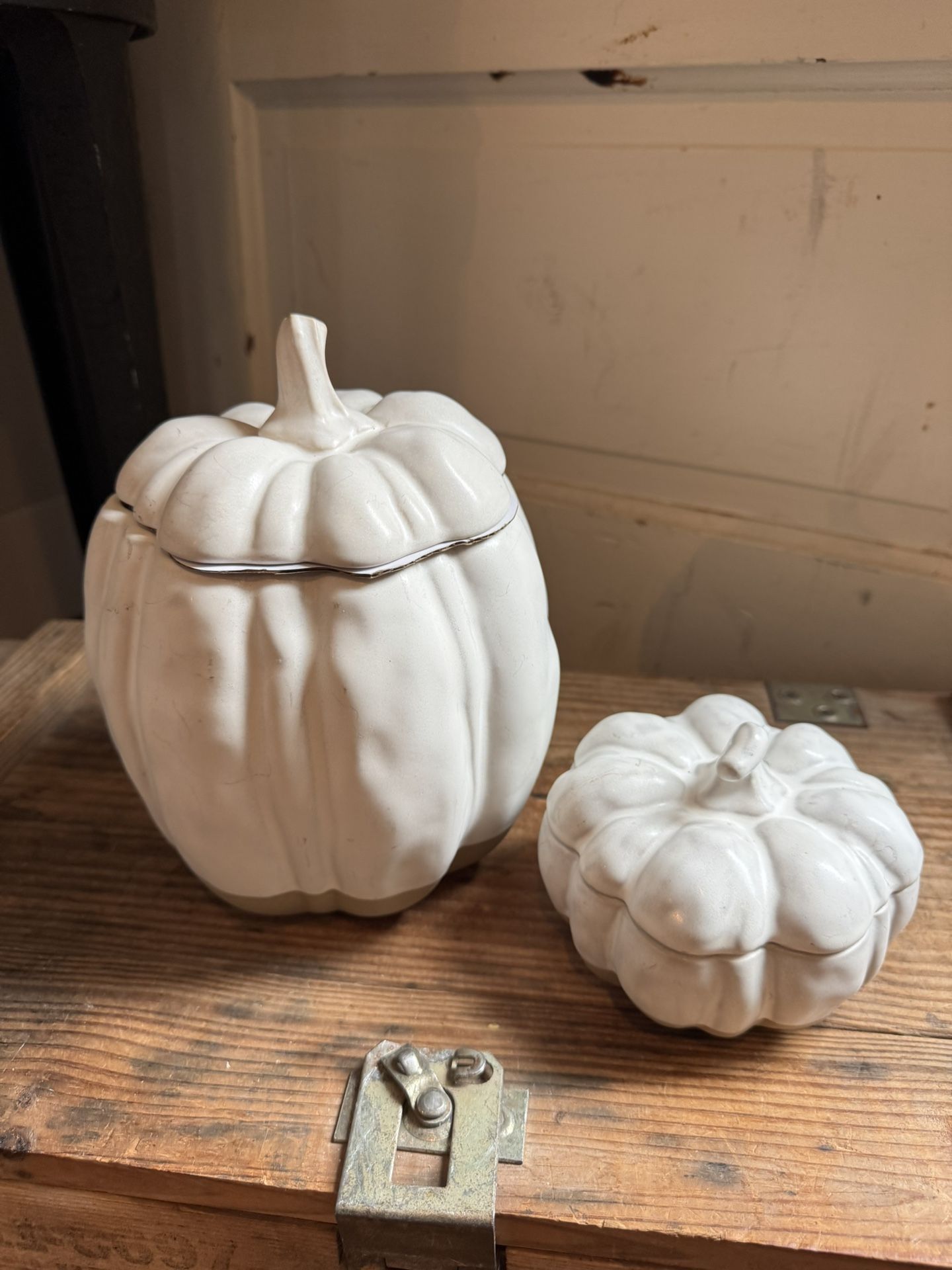 Threshold Ceramic Pumpkin Canister Set.