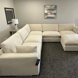 Take Home Pay Later Only $39 Down Payment 🌟 Cloud Seating Feather Filled Sectional Living Room Set Fast Delivery 