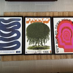 Set of 3 28x20” Wall Art