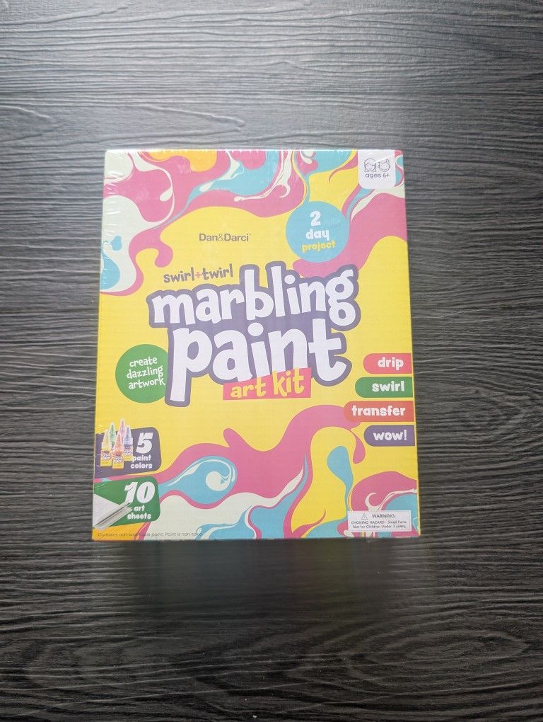 Kids Art Kit - Marbling Paint - New