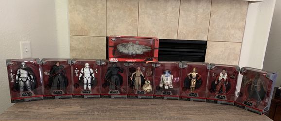 STAR WARS Disney Store Die Cast figures Captain Phasma, Kylo Ren, First Order Stormtrooper, Kylo Ren Masked, Rey & BB-8, R2-D2, C-3PO, Poe Dameron, F