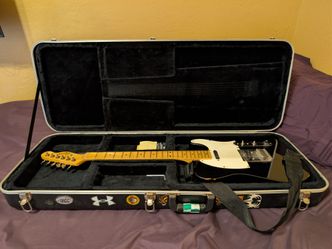 Squier tele with hardcase -