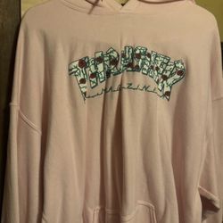 Thrasher XL Light Pink Hoodie