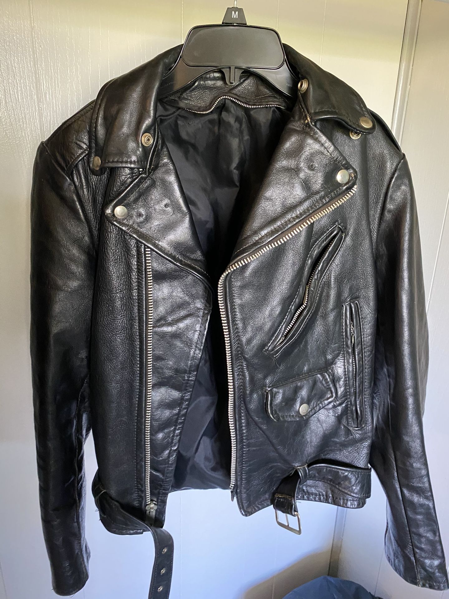 Black Leather Motorcycle Jacket