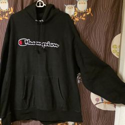 ​Champion Classic Script Logo Hoodie XXL